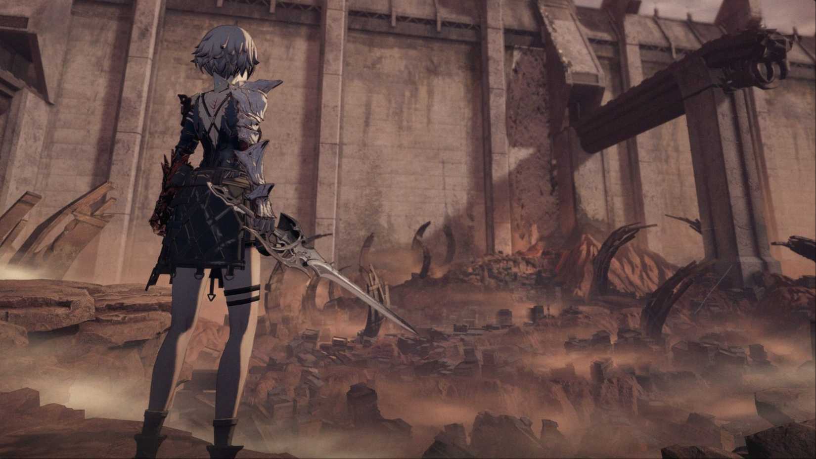 The arrisa stares into the ruined area of ​​the ruins in the AI ​​boundary.