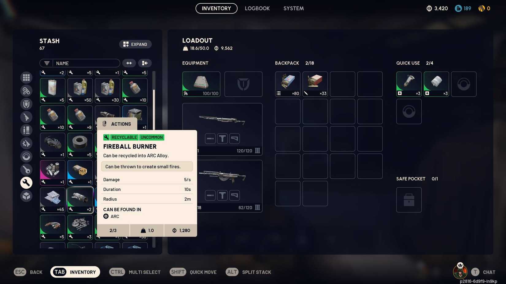 Arc Raiders Fireball Burner