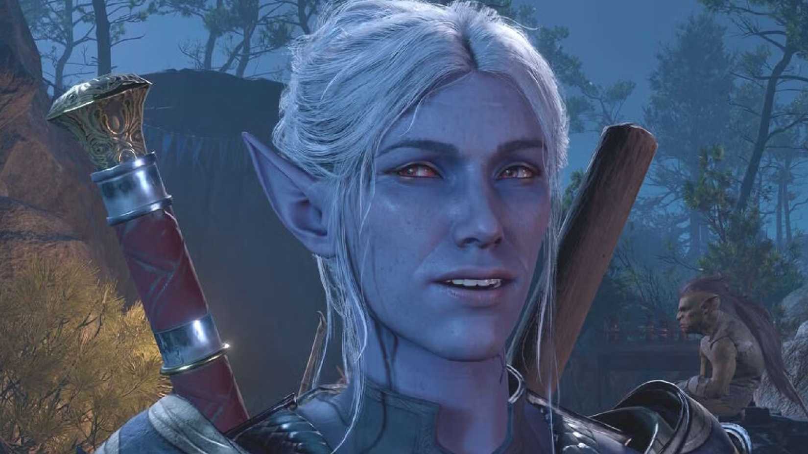 Close-up of Minthara in Baldur's Gate 3.