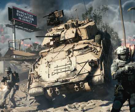 A tank and some soldiers in Battlefield 6