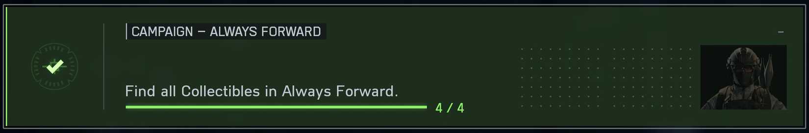 Battlefield 6 always calls for collecting objects in advance, which shows that it was complete and the reward was obtained.