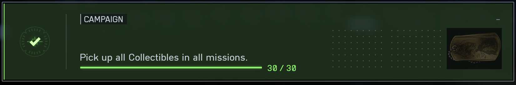 Battlefield 6 Campaign Challenge to find all collector items in each mission.