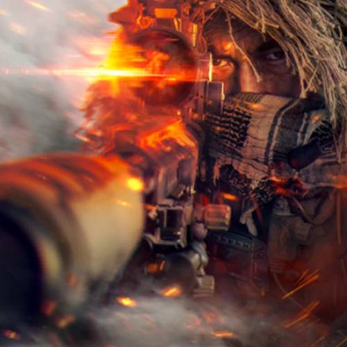 Battlefield 6 Recon Mission player card background.