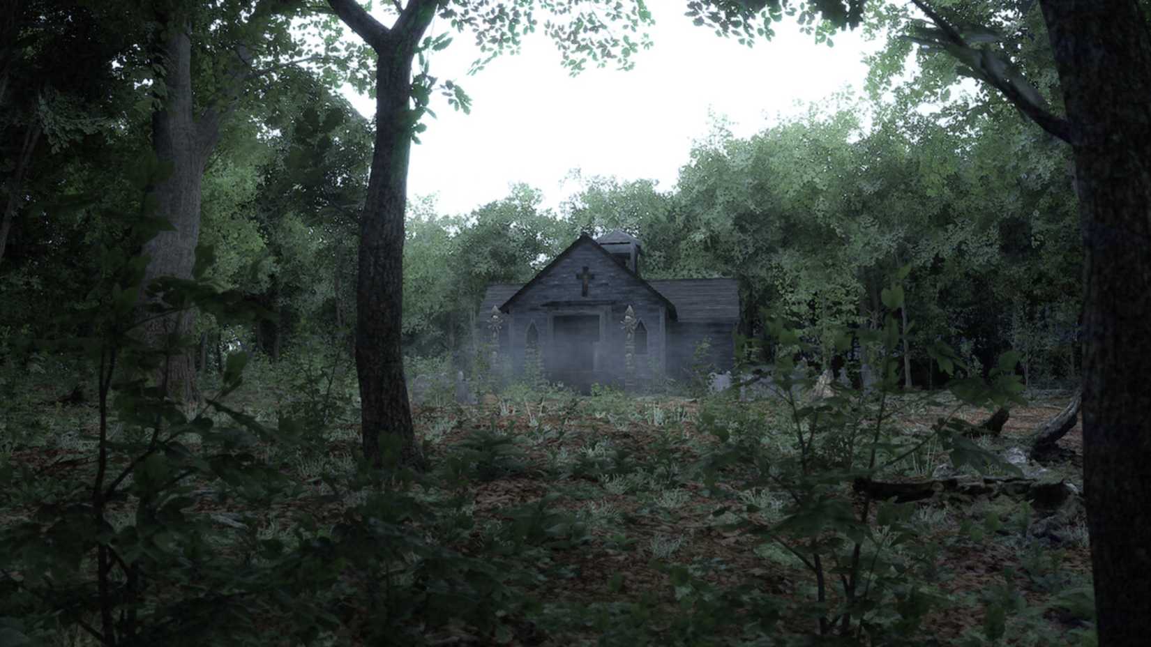 A building in the forest in Silent Breath.