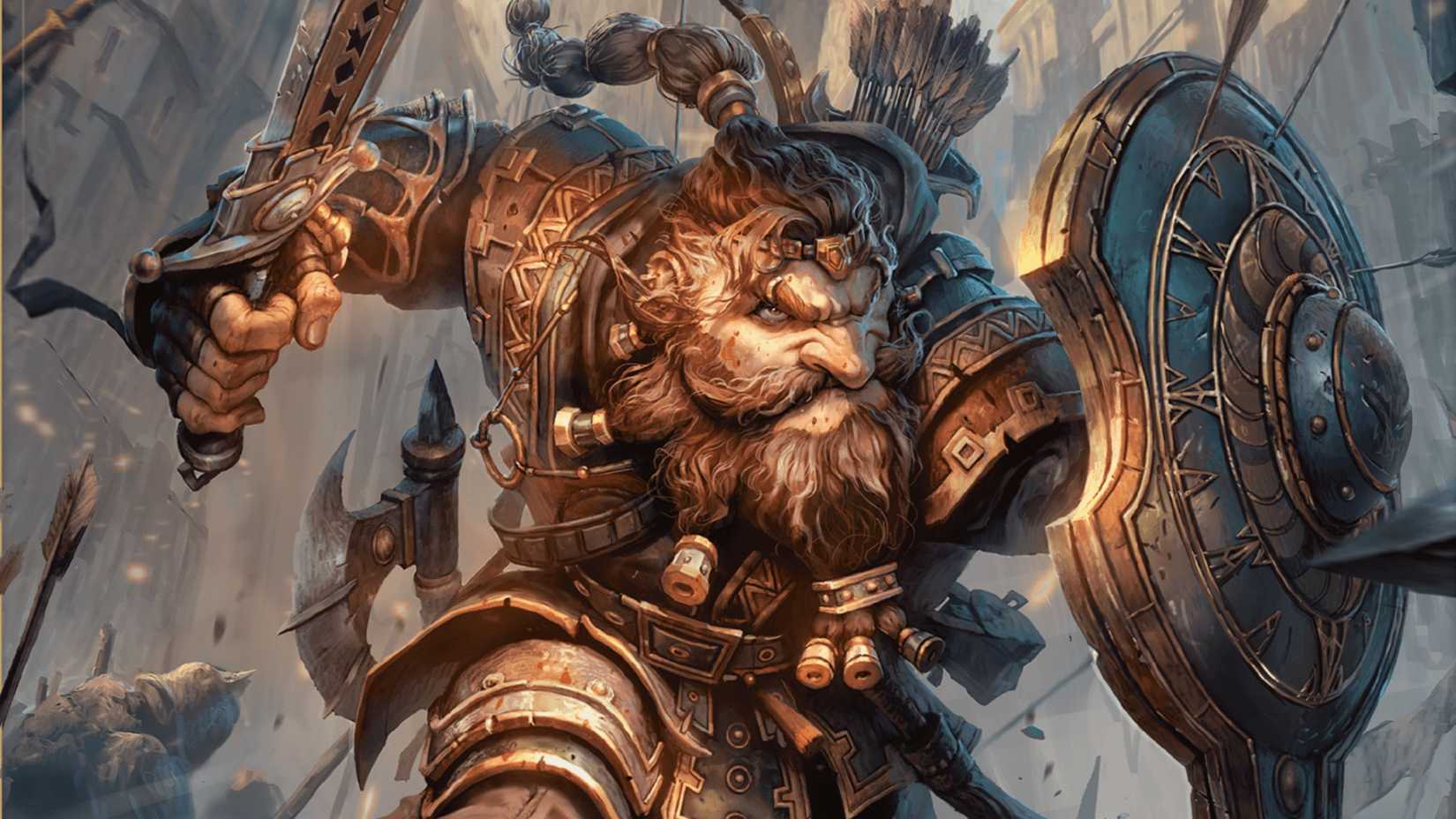 A Dwarf fighter from Dungeons & Dragons (D&D).