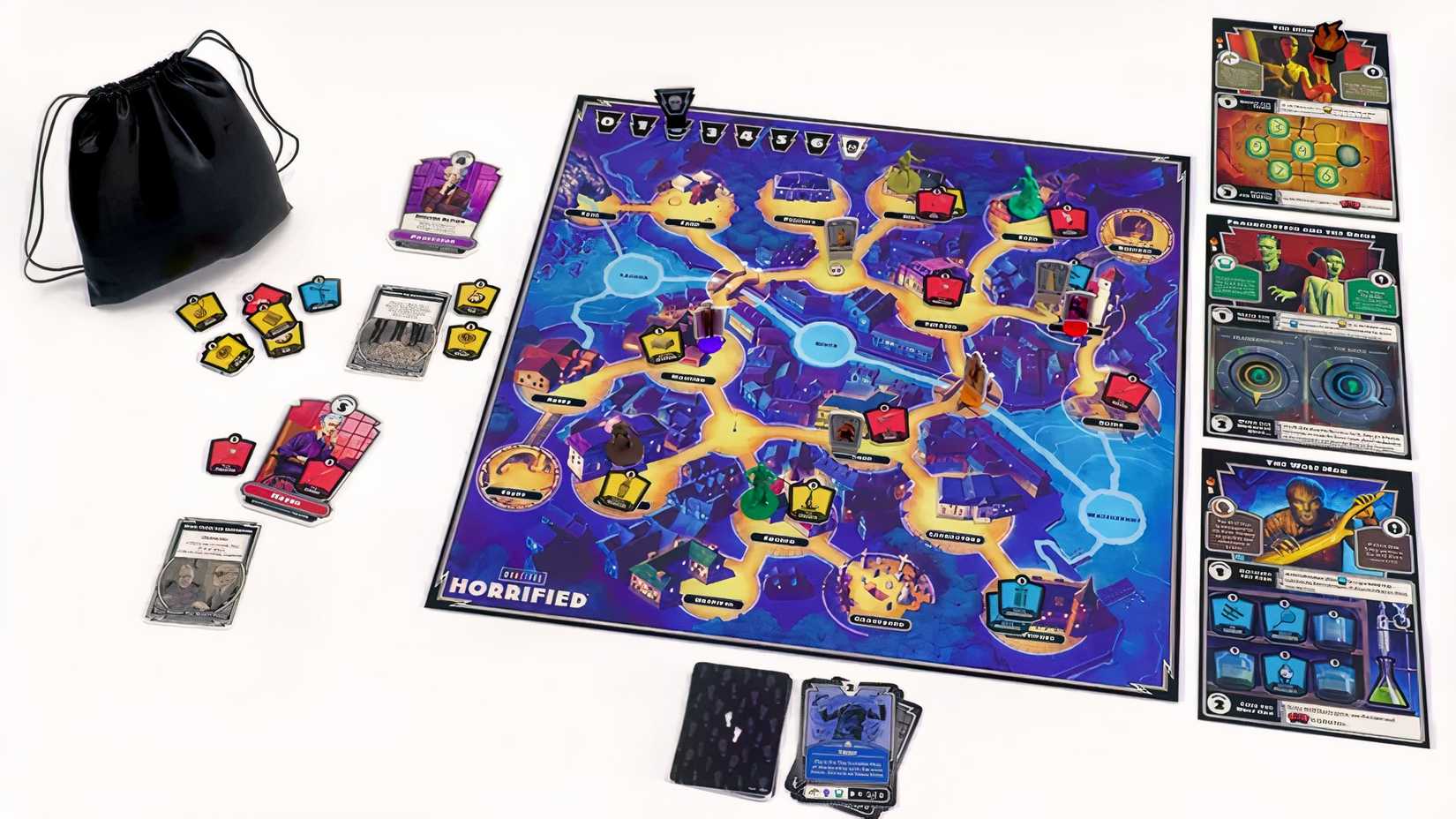 Scary board game ready to play.