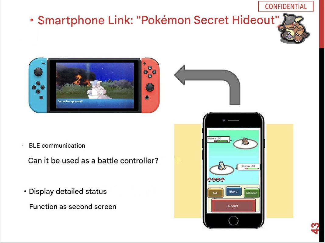 Menu de batalha de Pokémon com smartphone como segunda tela