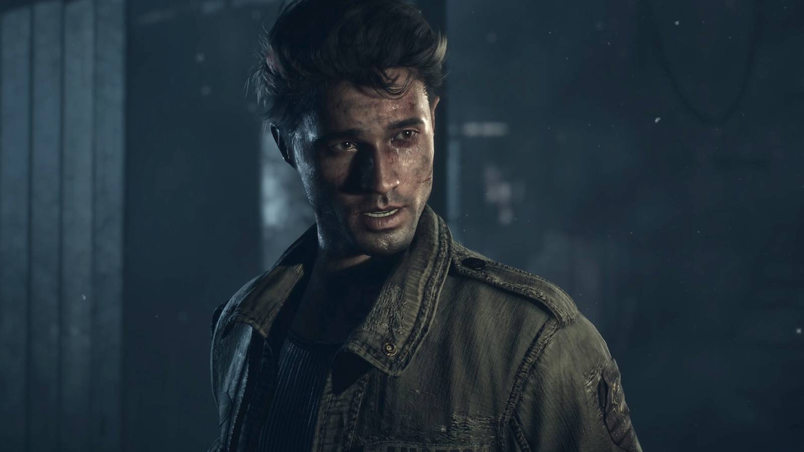 Mike covered in dirt and scratches in the Until Dawn remake.