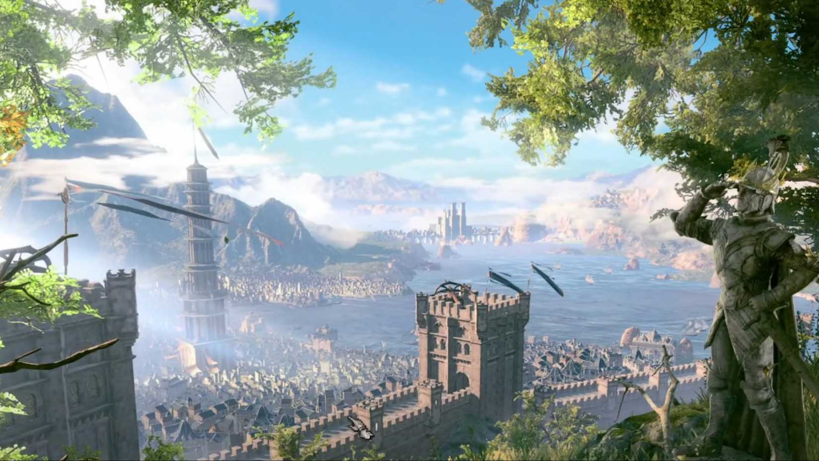 Baldur's Gate 3 opening screen showing the entire city.