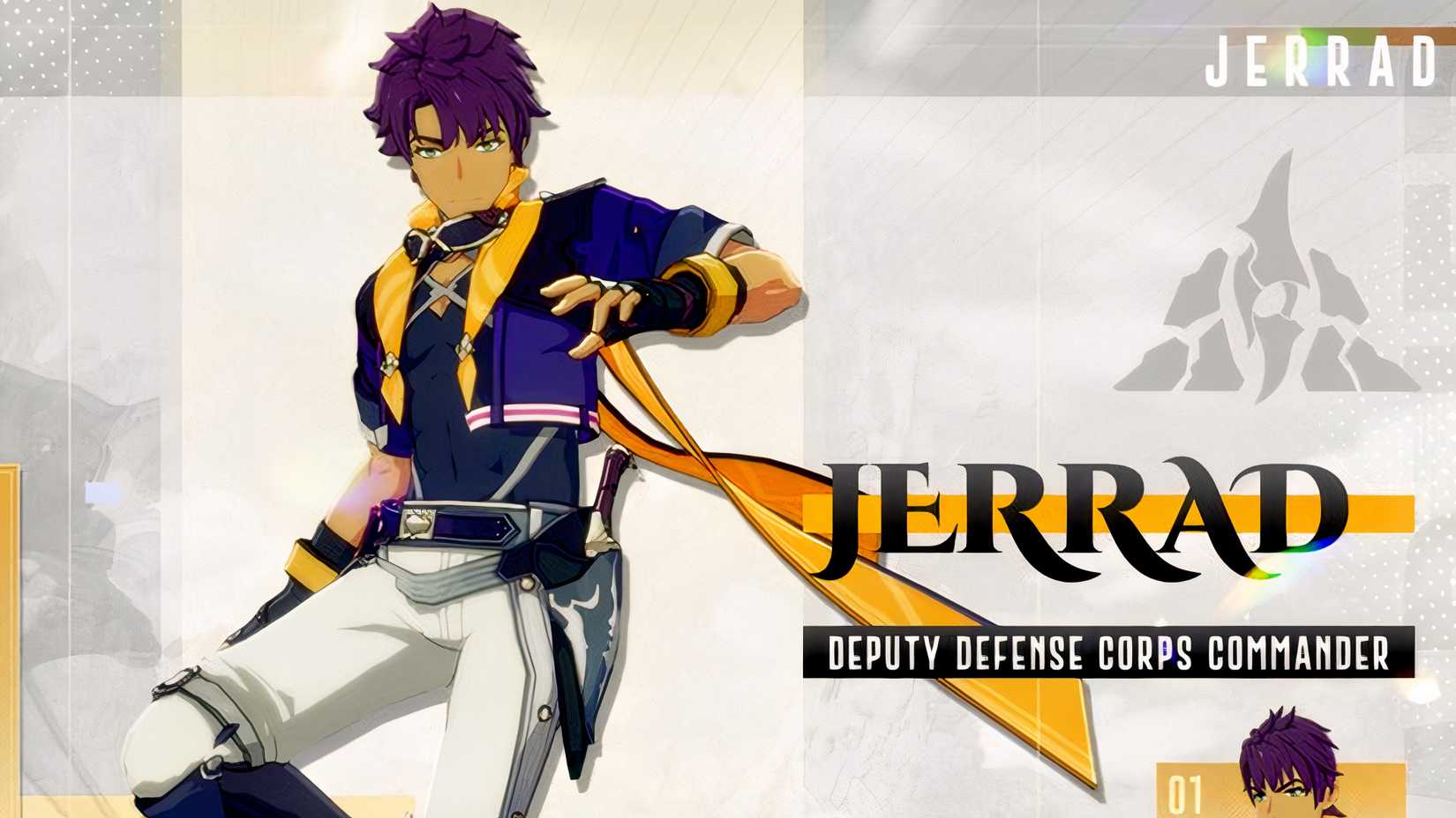 Jerrad from Blue Protocol: Star Resonance in an image introducing the character.