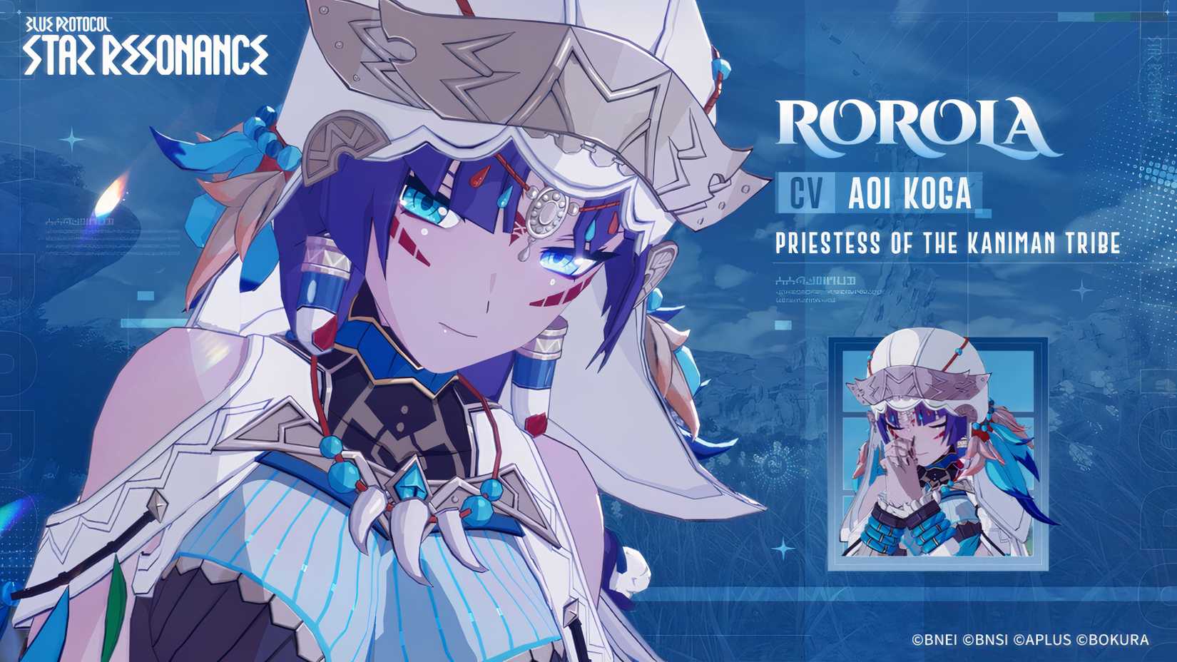Rorola character art sheet by Blue Protocol Star Resonance. 