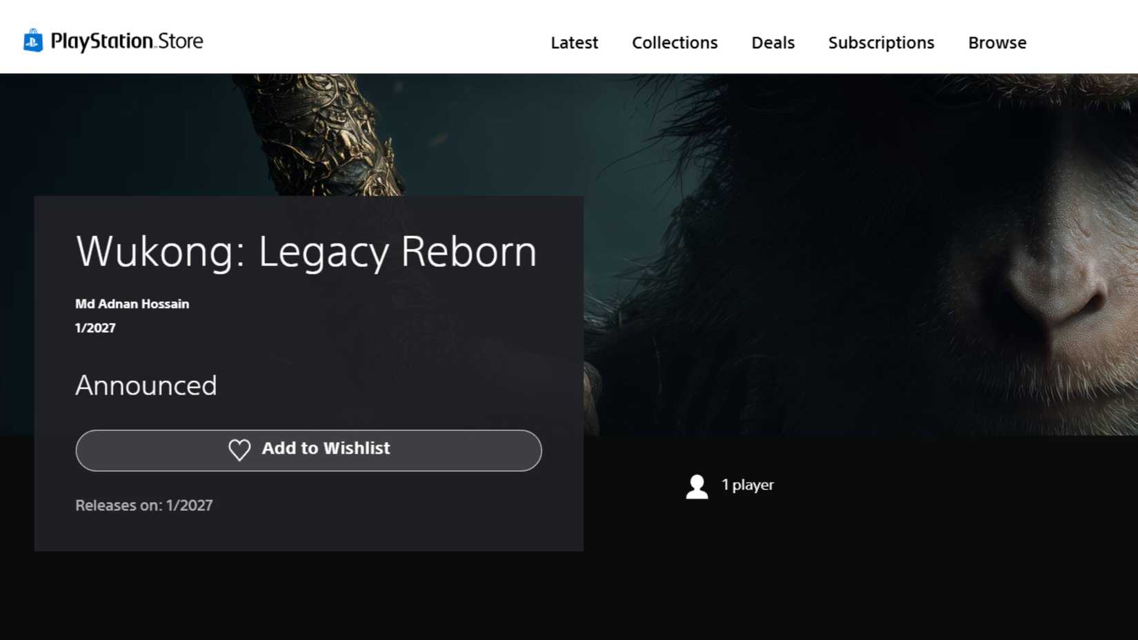 Wukong Legacy registry lists.