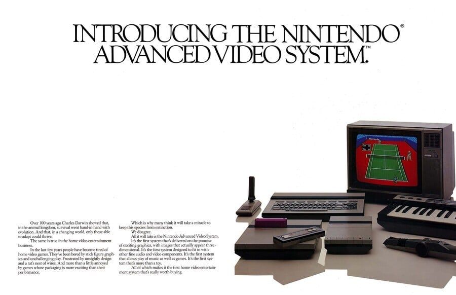 O Nintendo Advanced Video System (AVS), conceito inicial que deu origem ao NES.