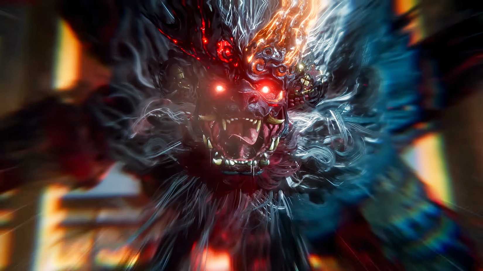NIOH 3 3 giant monsters turning in camera.