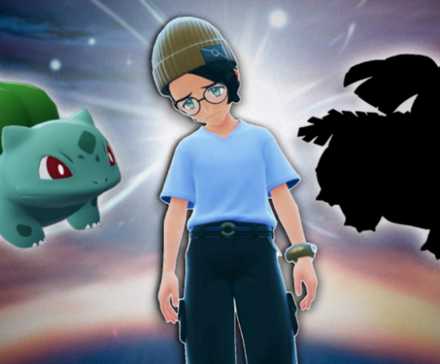 Pokemon trainer looking sad next to unevolved Bulbasaur.