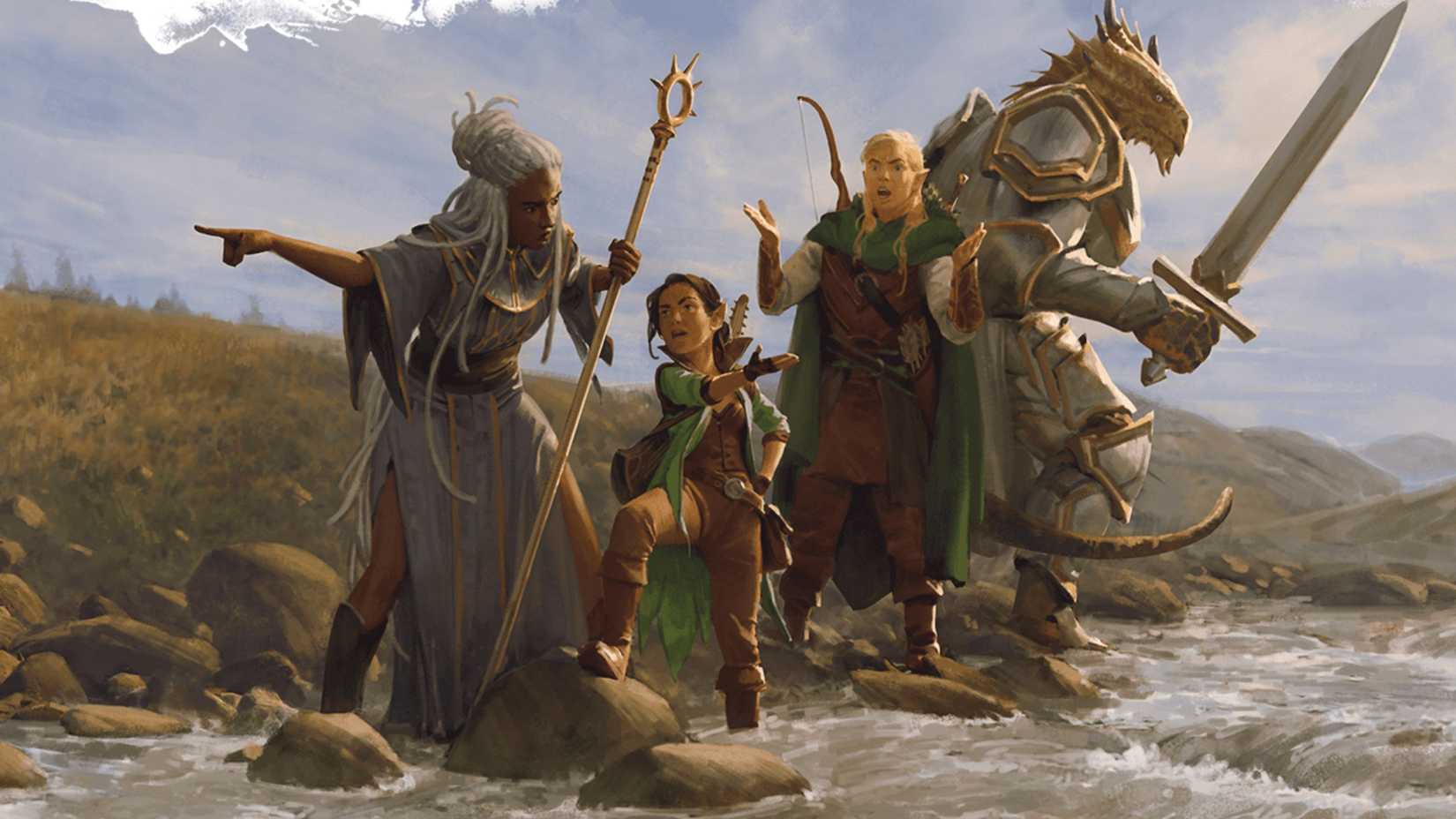 A group of lost adventurers, from Dungeons & Dragons (D&D).