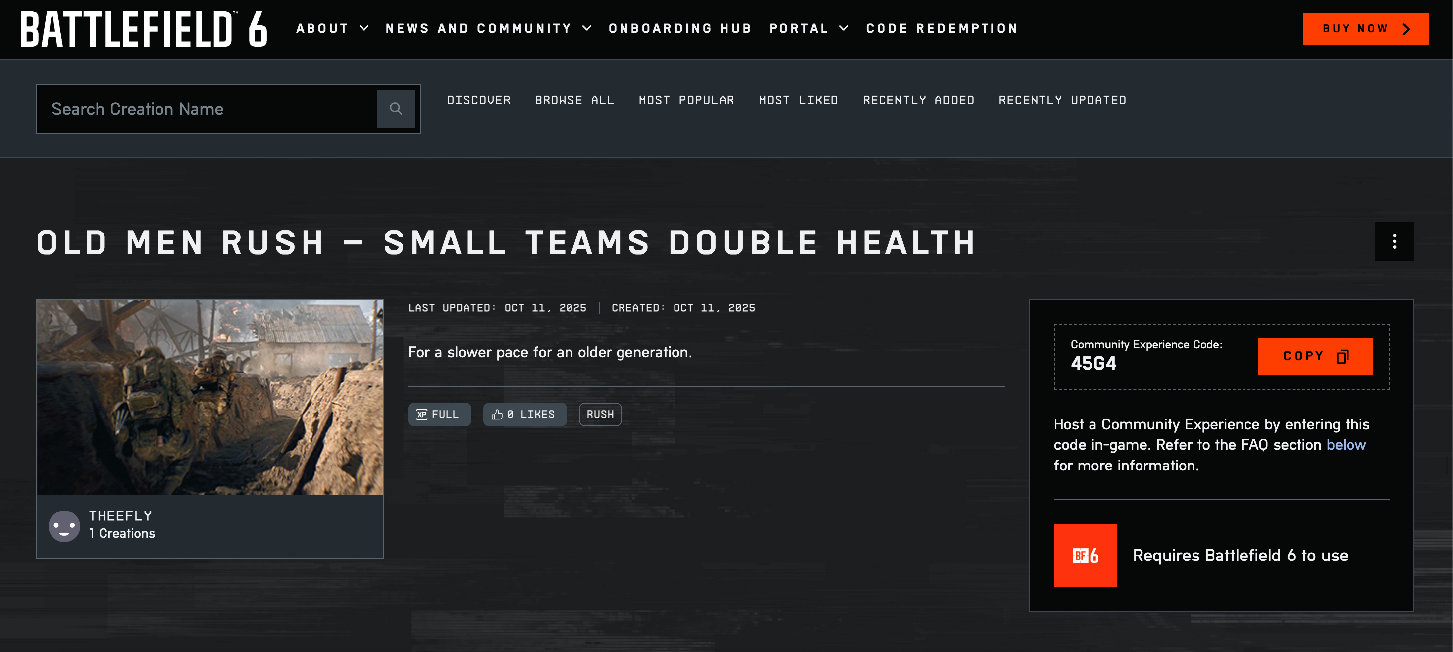 Tela de jogo de Battlefield 6, mostrando um cenário de combate.