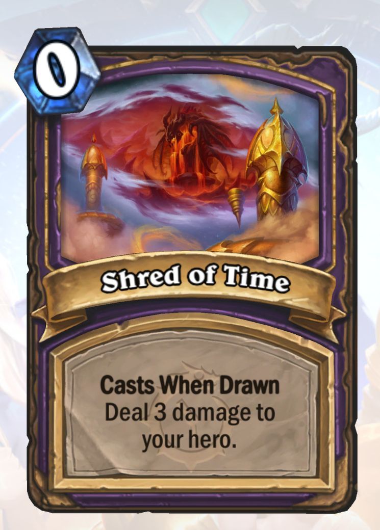 Shred of Time, carta associada a Twilight Timehopper em Hearthstone.