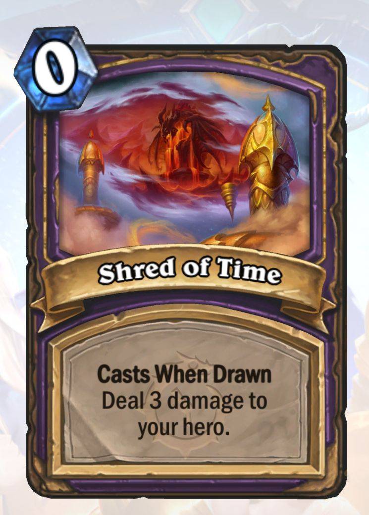 Shred of Time from Hearthstone's upcoming expansion Across the Timeways.