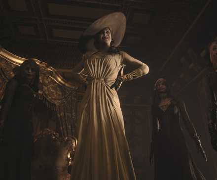 Lady Dimitrescu in Resident Evil Village.