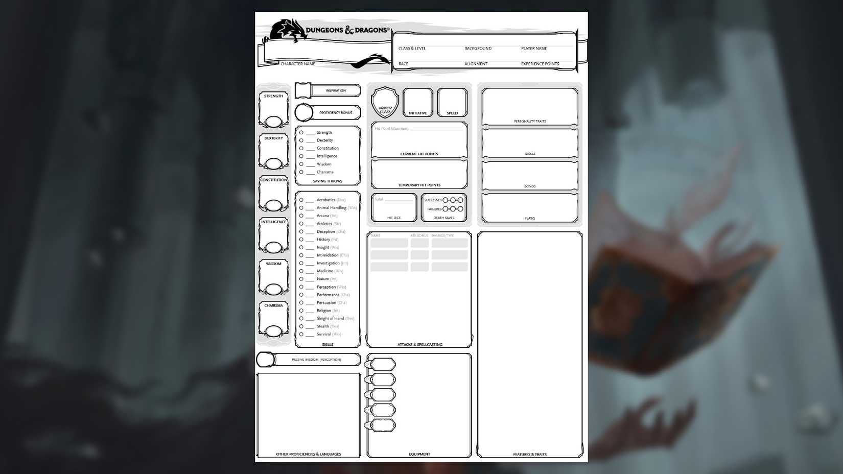 Figure 5e over the blur of the MTG art of Adventures in the Forgetten Realms by Irina Nordsol