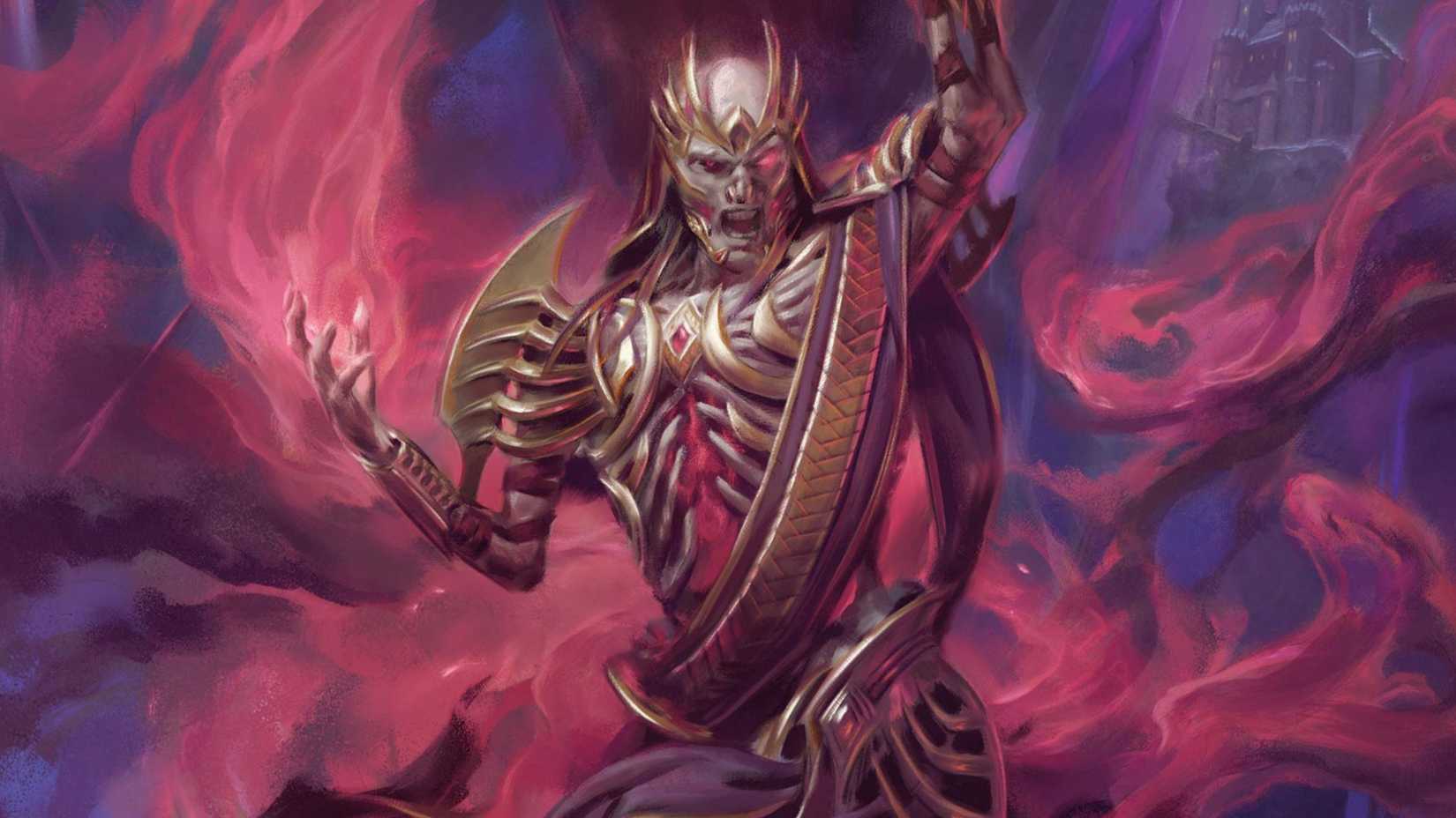 Vecna ​​on the cover of Vecna: Eve of Ruin from Dungeons & Dragons (D&D).