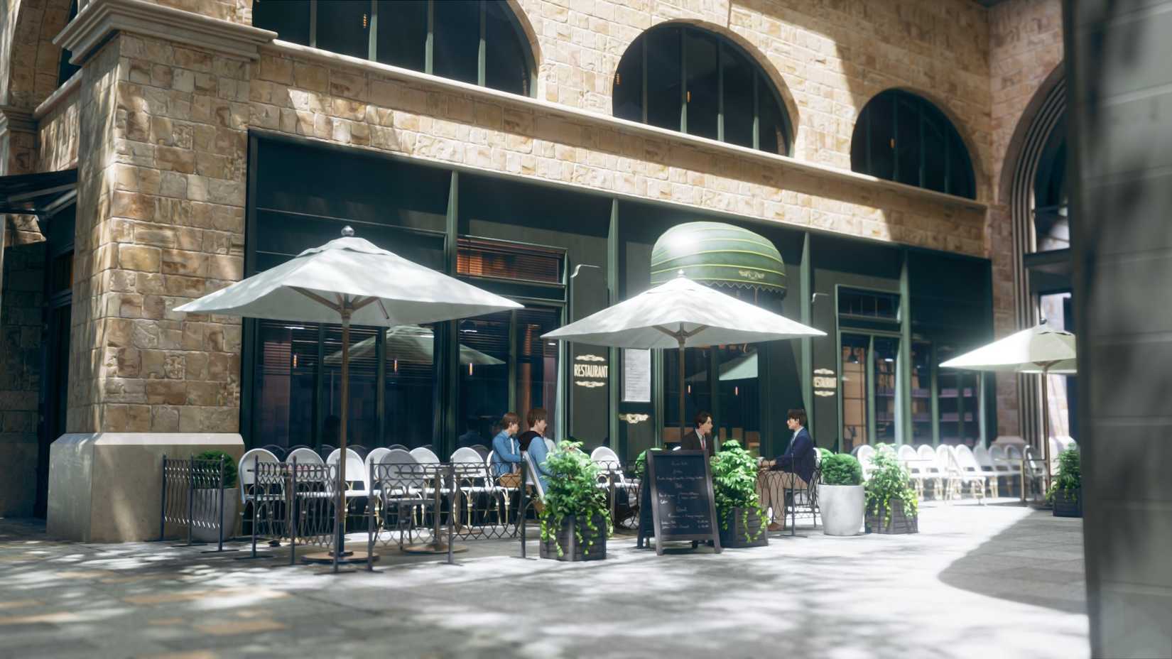 Next is the restaurant background from Dissidia Final Fantasy.