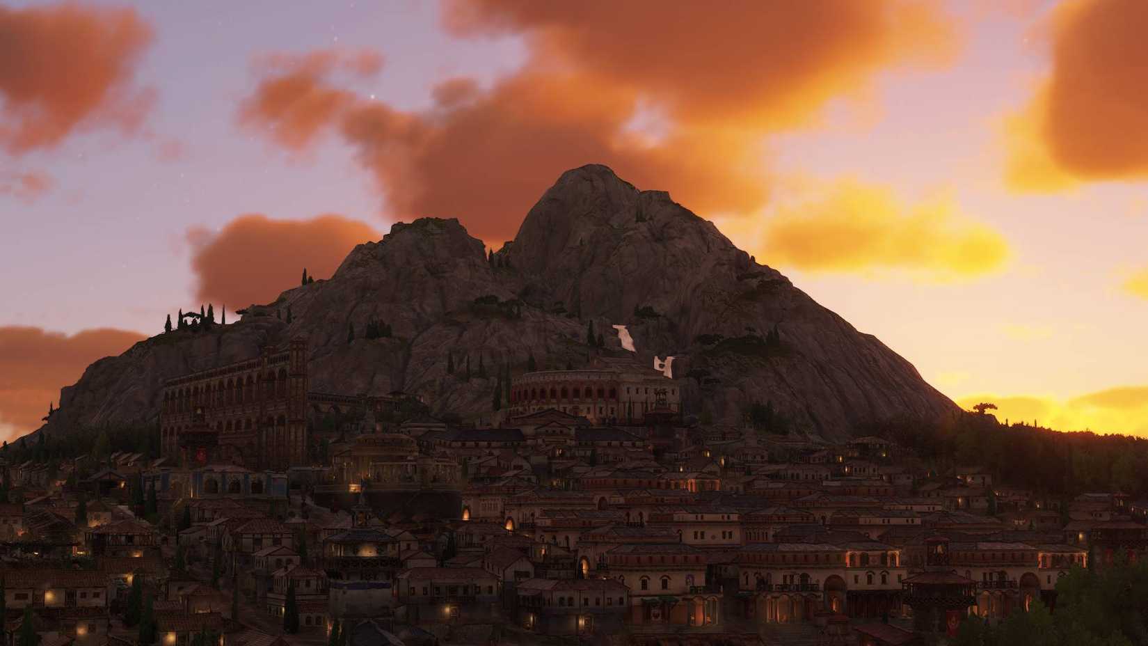 Anno 117 City of mountains and sunsets.