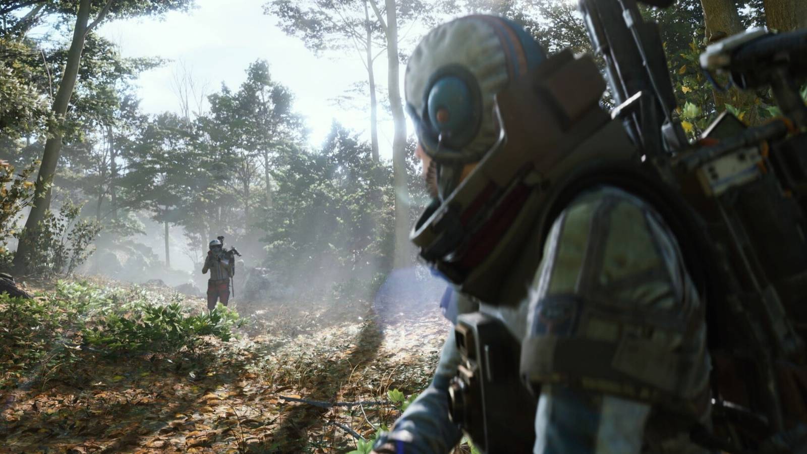Arc enemies standing in Arc Raiders. 