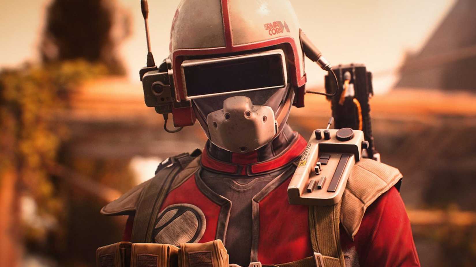 A player character looking at the camera in Arc Raiders.