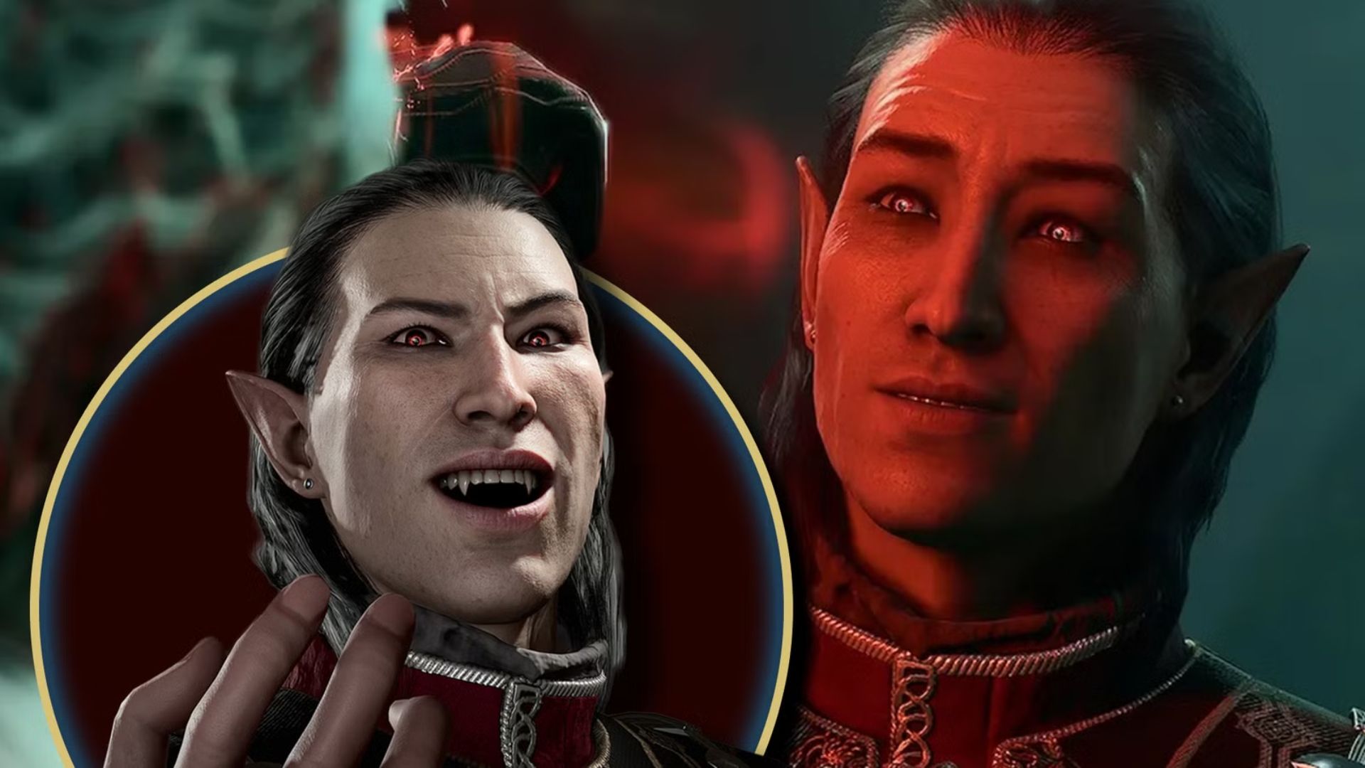 Baldur's Gate 3 featured image containing a large image of Cazador with a smaller version beside him.