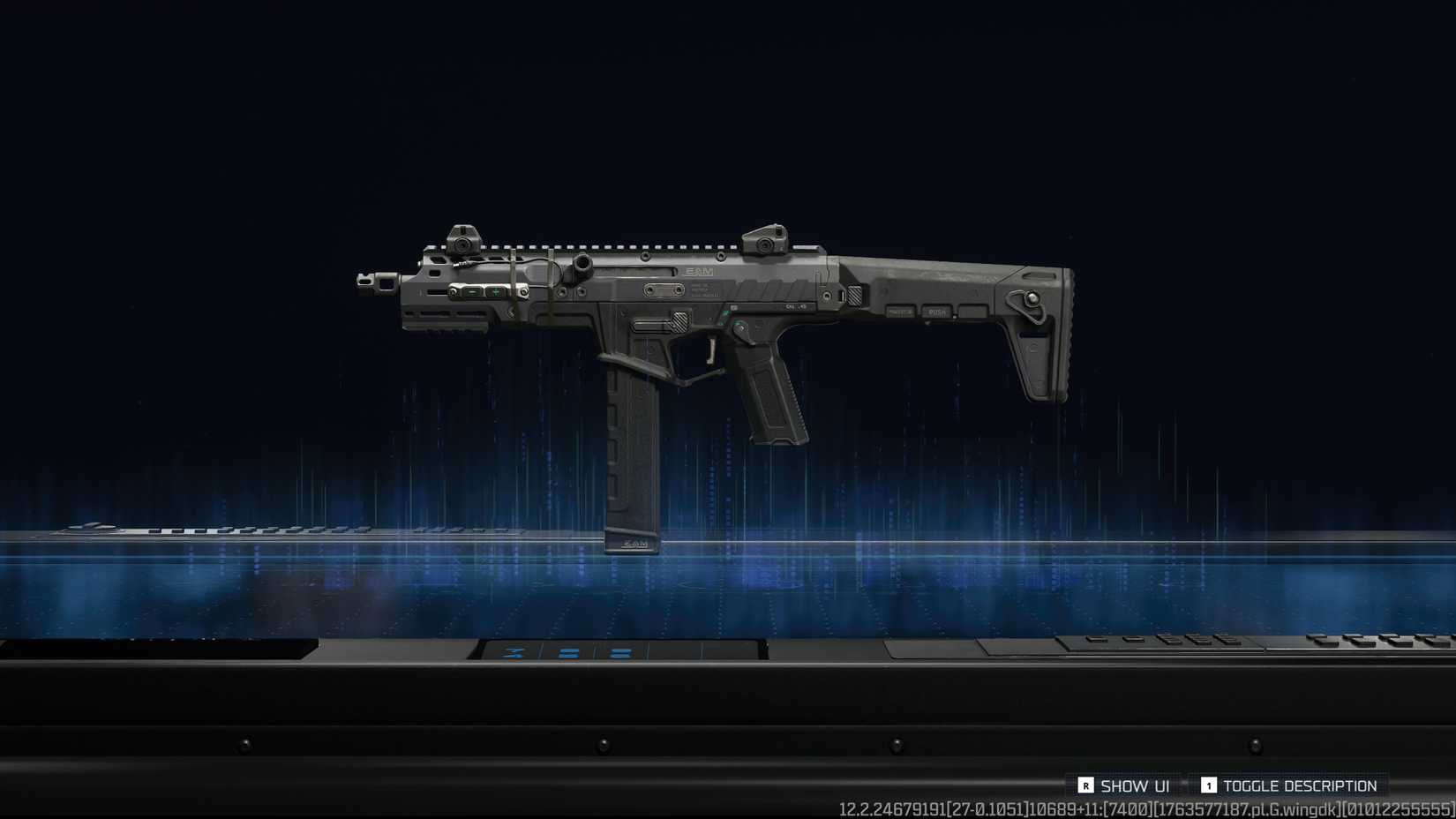 A look at the Ryden 45K SMG equipped in Call of Duty: Black Ops 7 without any attachments.