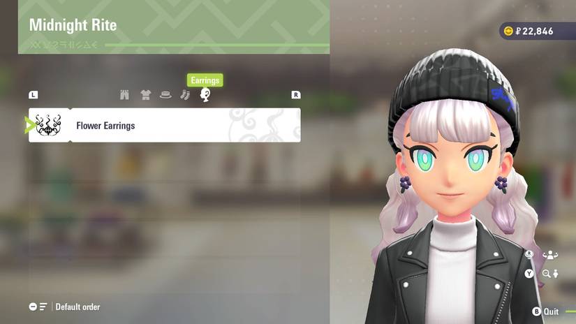 Flower Earrings at Midnight Rite in Pokemon Legends: Z-A.