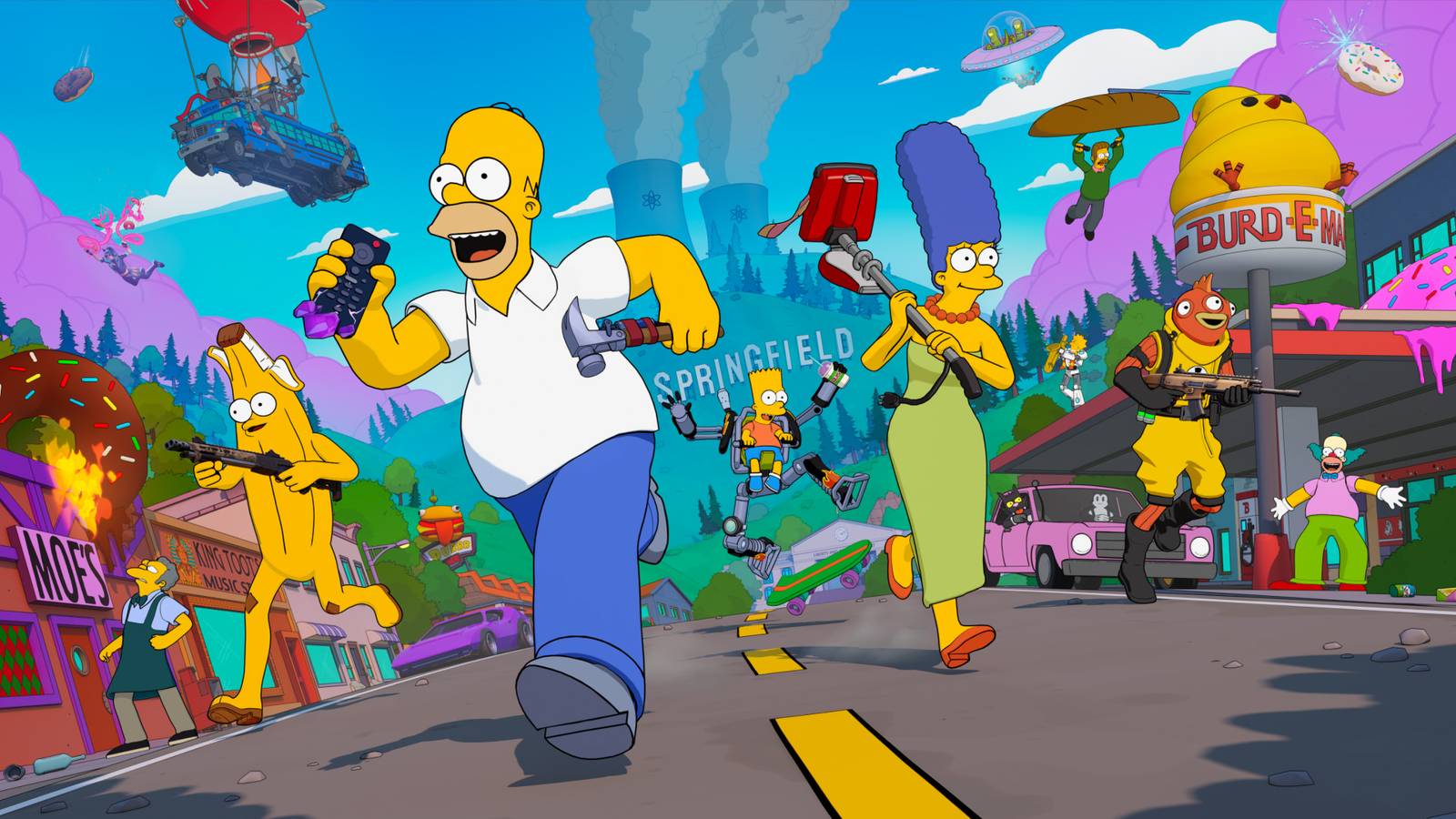 Fortnite ist offiziell so nah an den Simpsons: Hit and Run 2 wie nie zuvor ...