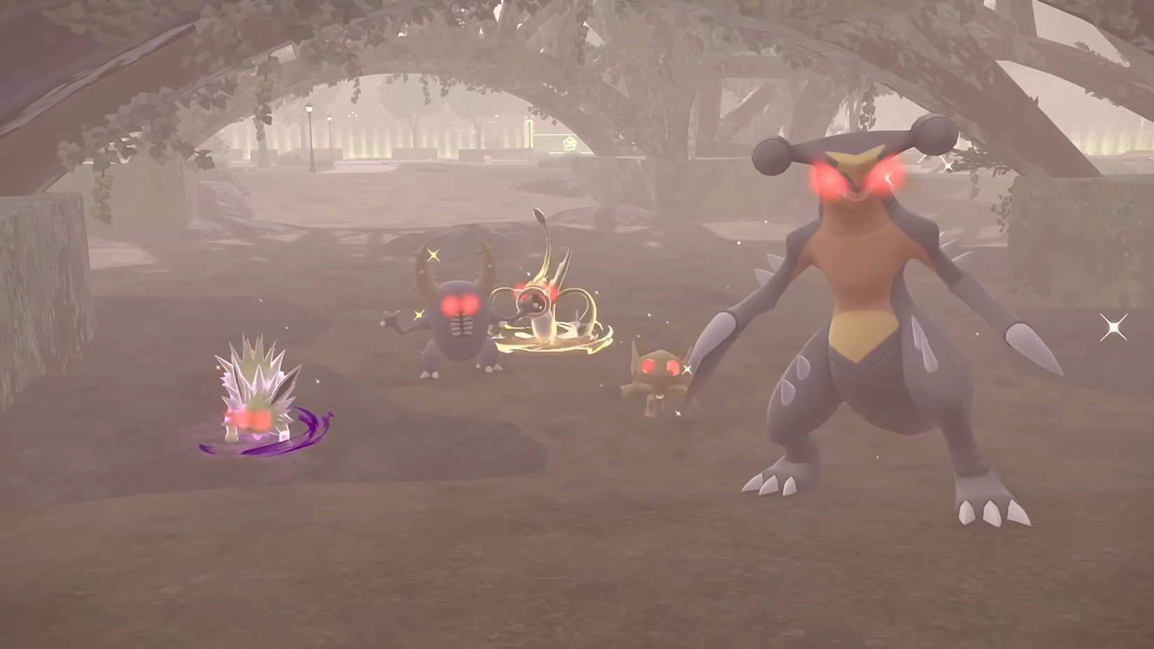 Five Shiny Alpha Pokemon in Wild Zone 20 in Legends ZA.