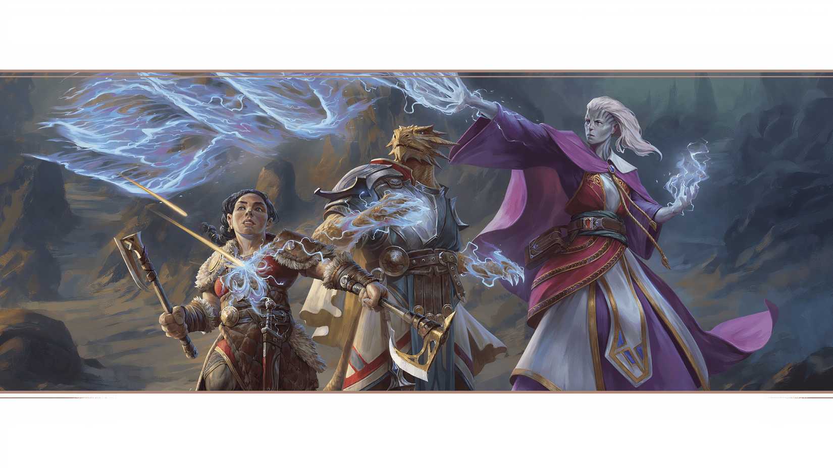Spellfire Initiate members who wield spells together in the DND Forgotten Realms.