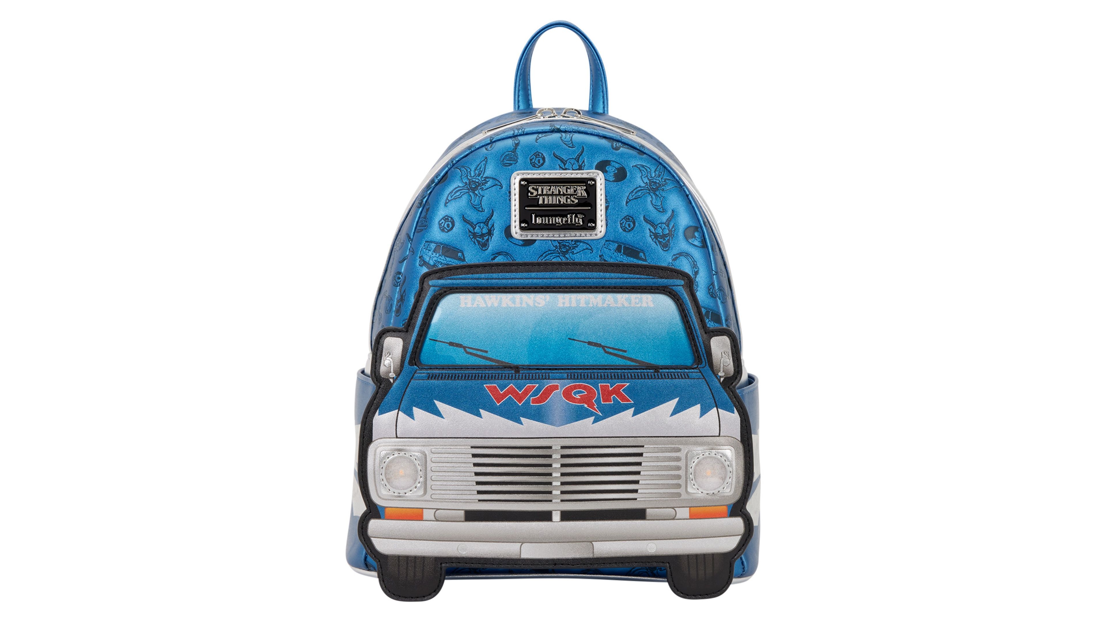 Mochila Loungefly Stranger Things com design de van.