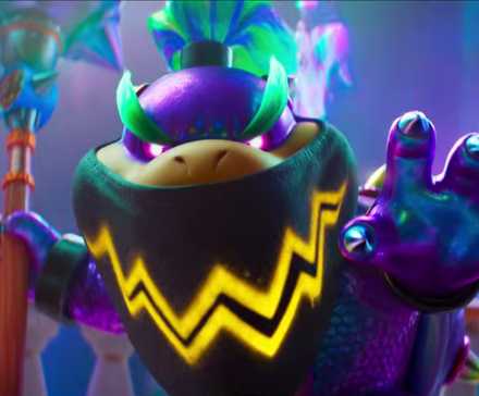 bowser jr in the super mario galaxy movie.