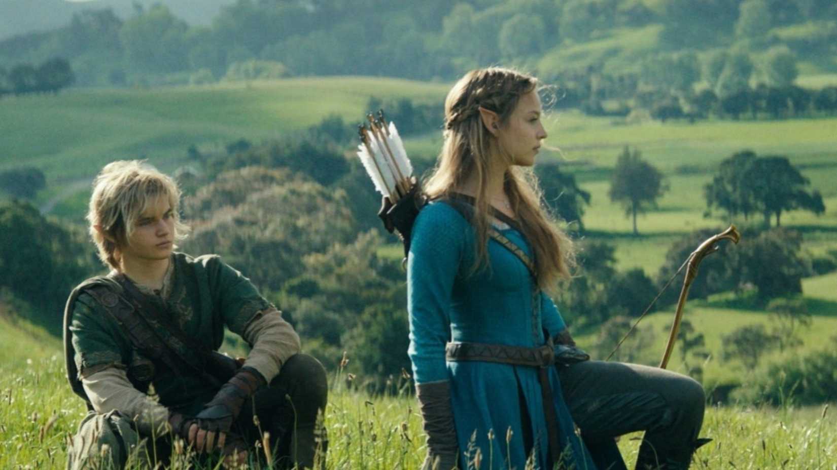 Link and Princess Zelda in The Legend of Zelda movie. 