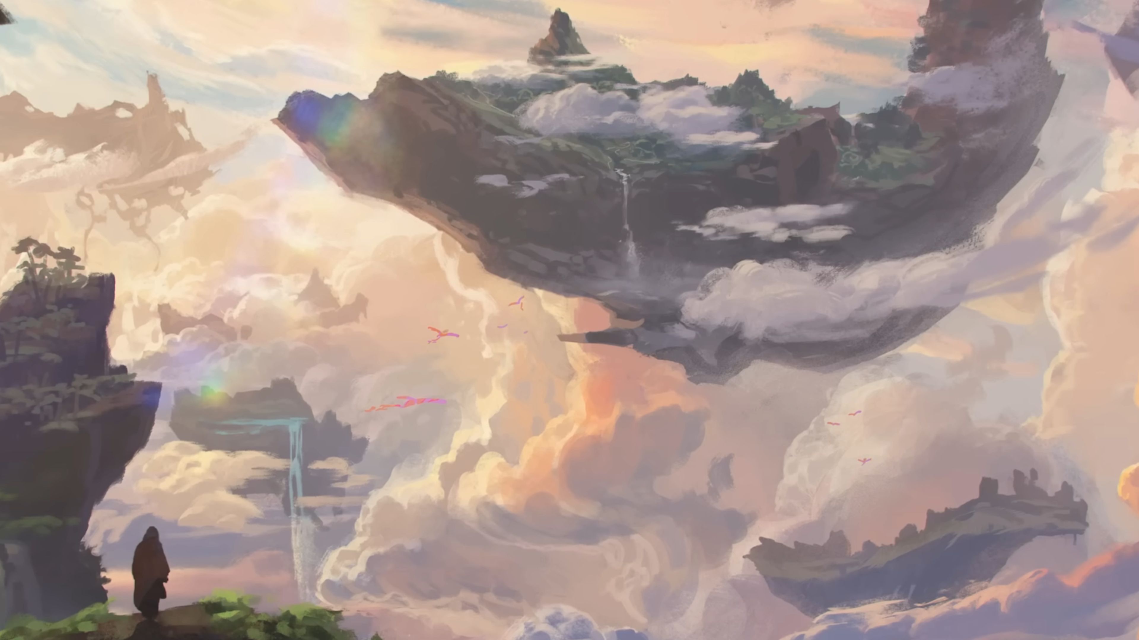 Ilha flutuante em Project Ghost, MMO cancelado.