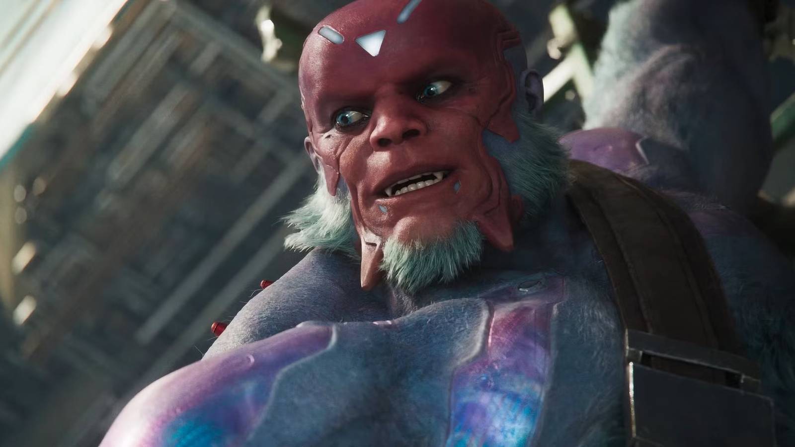 Star child hanging from a ledge from the concord cinematic reveal trailer.