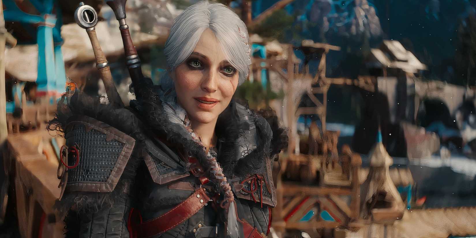 Ciri smiling in the tech demo for The Witcher 4.