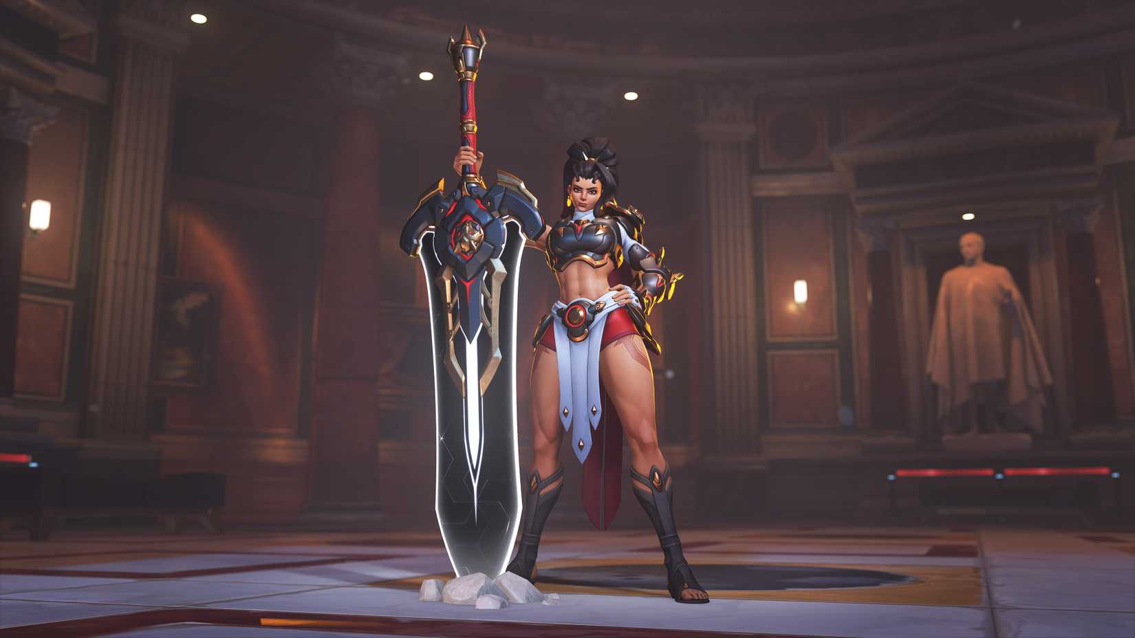 Vendetta posing in Overwatch 2.