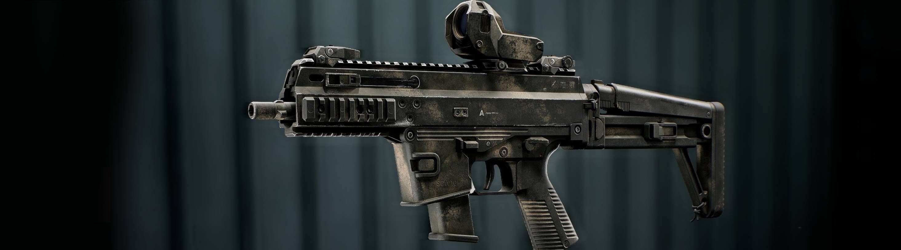 Battlefield 6 SCW-10 closeup simple camo.