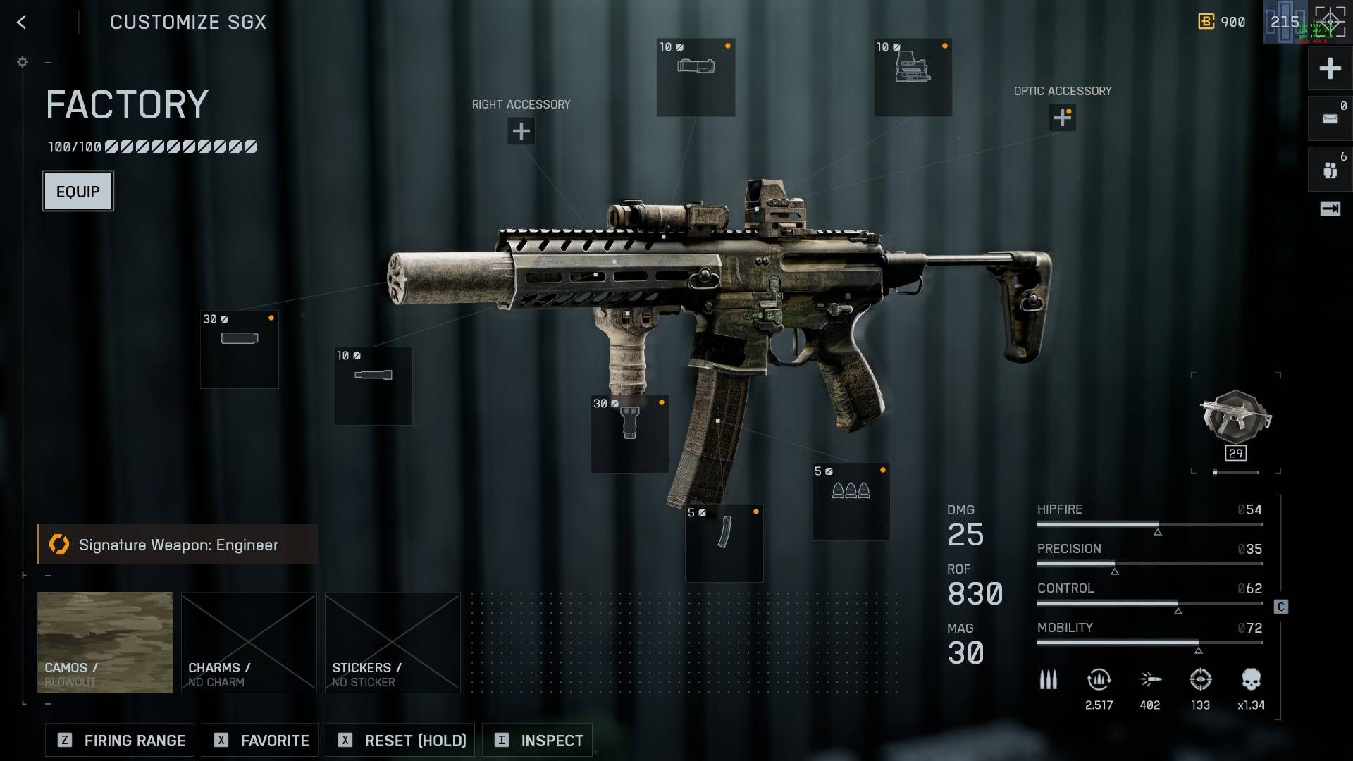 Battlefield 6 SGX up close full loadout.