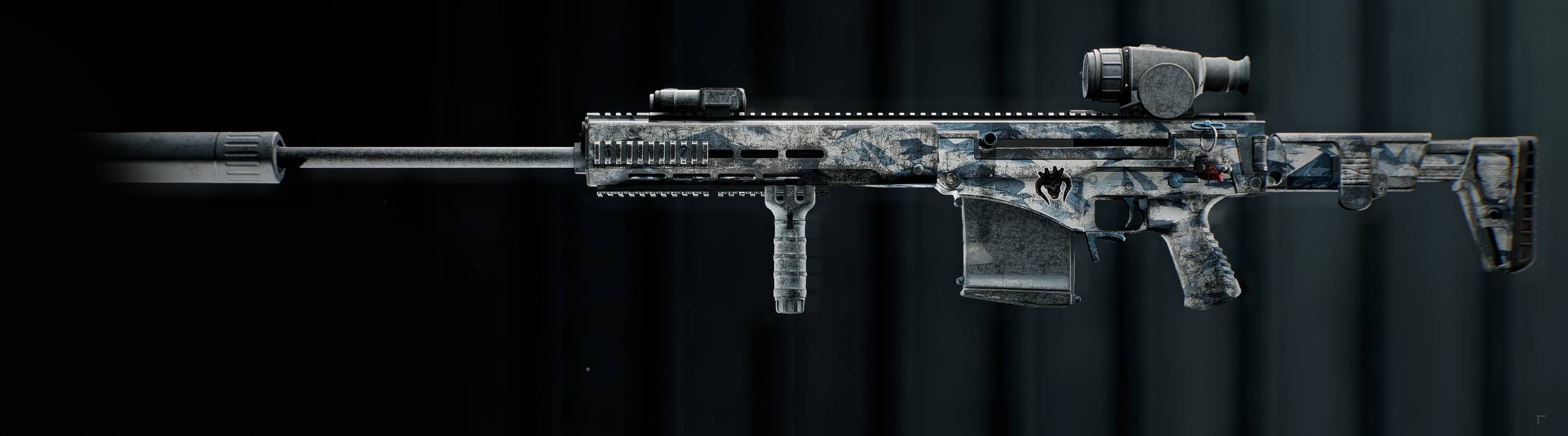 Battlefield 6 SVK long range build with suppressor close up.