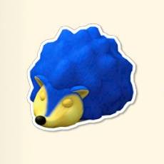 Blue Hedgehog icon for Two Point Museum Zooseum.