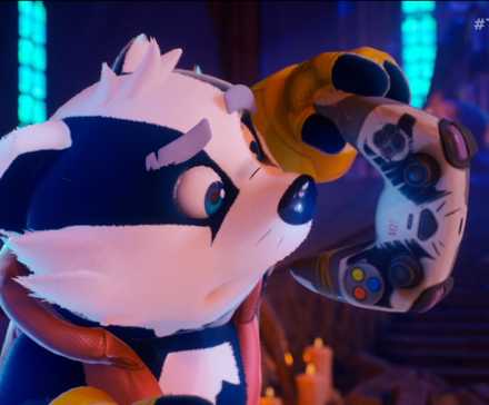 Bradley the Badger sniffing a controller