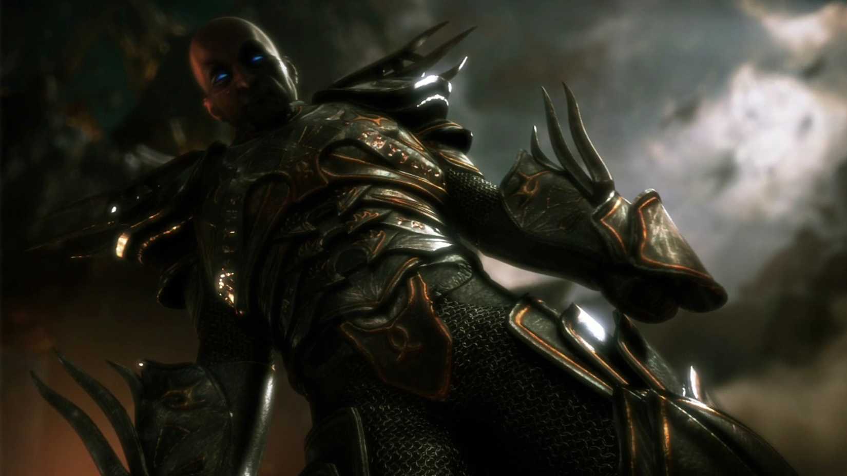 Damian towering over the player in Divinity.