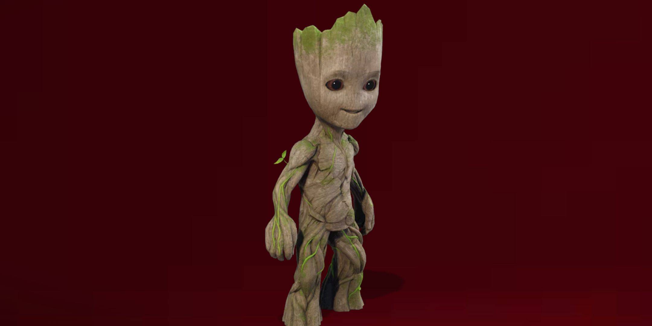 Baby Groot as a Sidekick in Fortnite.